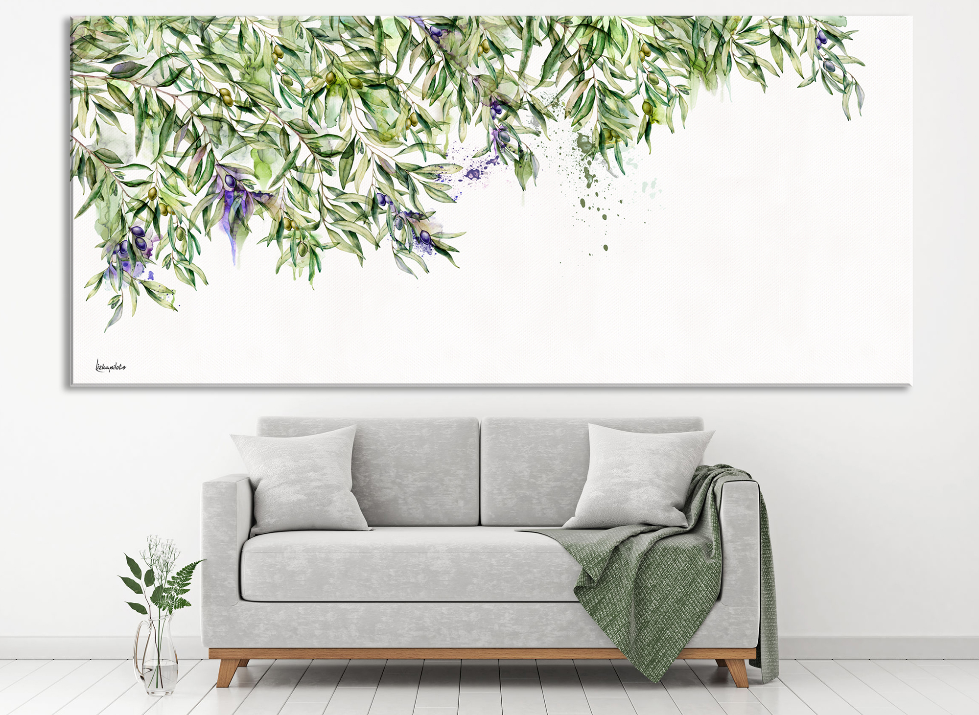 ציור של עץ זית